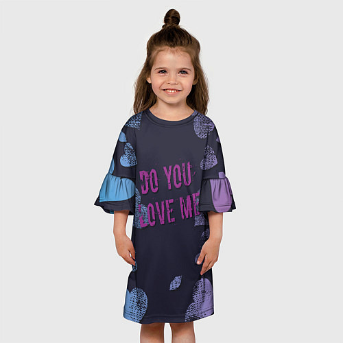 Детское платье Ты любишь меня / 3D-принт – фото 3