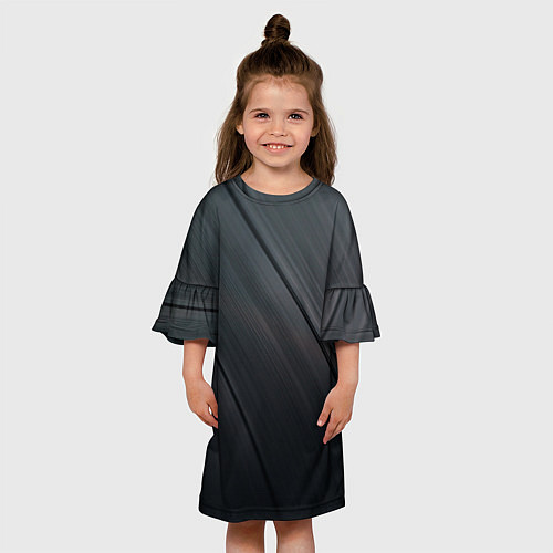 Детское платье Темная виниловая пластинка / 3D-принт – фото 3