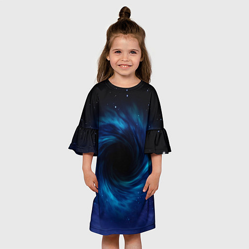 Детское платье Воронка в космосе / 3D-принт – фото 3