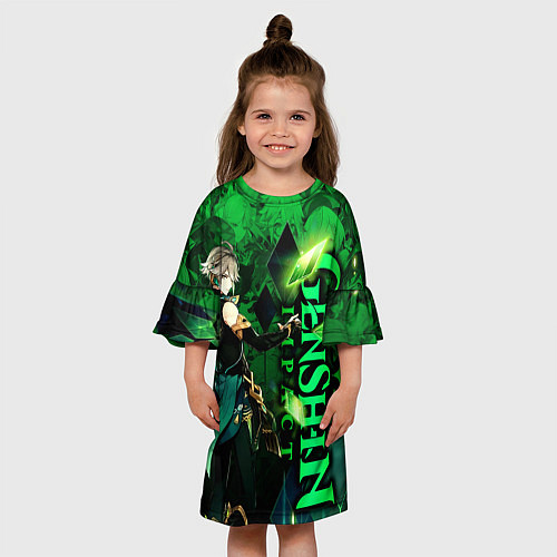 Детское платье Аль-Хайтам - genshin impact / 3D-принт – фото 3