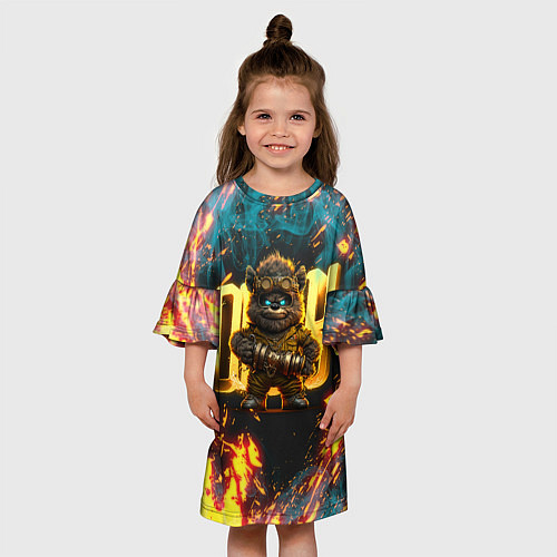 Детское платье Steampunk bear / 3D-принт – фото 3