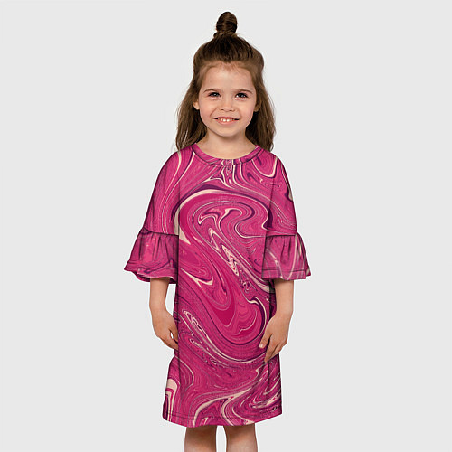 Детское платье Яркая волна / 3D-принт – фото 3