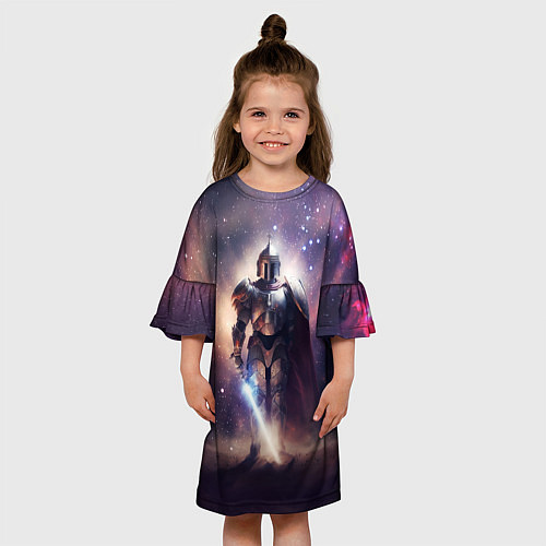 Детское платье Космический рыцарь / 3D-принт – фото 3