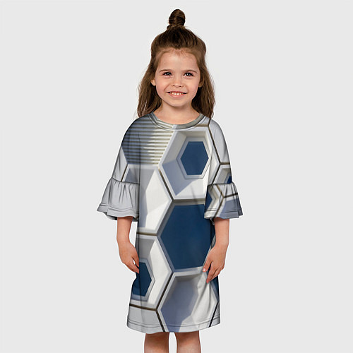 Детское платье Кубический мир / 3D-принт – фото 3