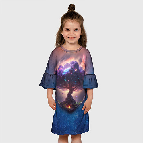 Детское платье Мировое древо / 3D-принт – фото 3