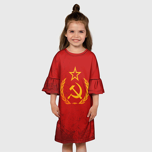 Детское платье СССР серп и молот / 3D-принт – фото 3
