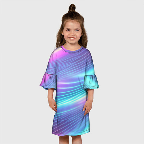 Детское платье Голубое сияние / 3D-принт – фото 3