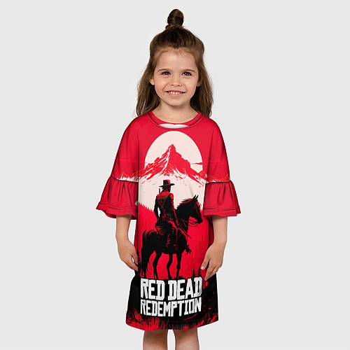 Детское платье Red Dead Redemption, mountain / 3D-принт – фото 3