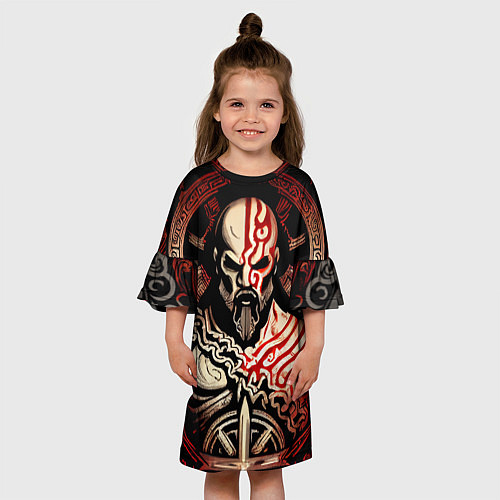 Детское платье Кратос кельтский / 3D-принт – фото 3
