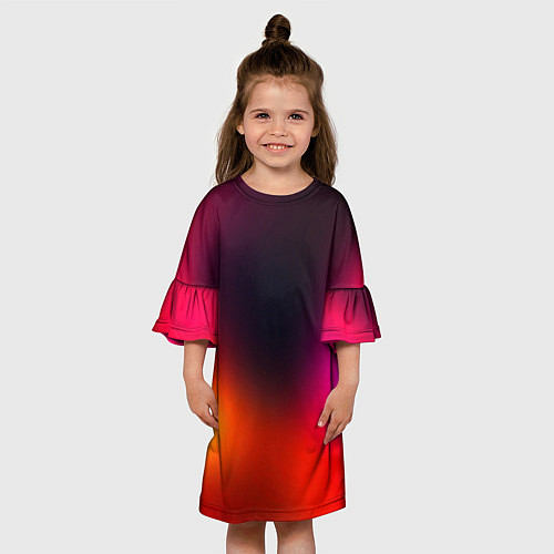 Детское платье Абстрактная текстура / 3D-принт – фото 3