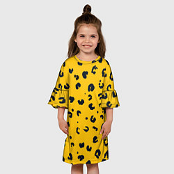 Платье клеш для девочки Леопардик, цвет: 3D-принт — фото 2