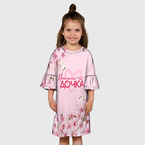 Детское платье Папина дочка сакура / 3D-принт – фото 3