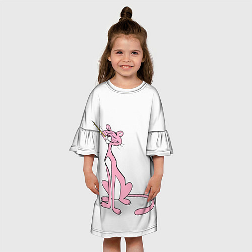 Детское платье Шикарная пантера / 3D-принт – фото 3
