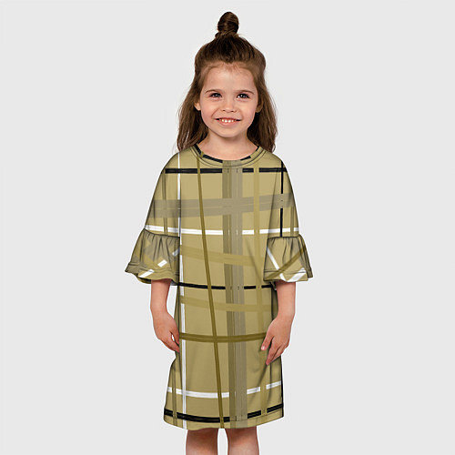Детское платье Светлый квадрат / 3D-принт – фото 3