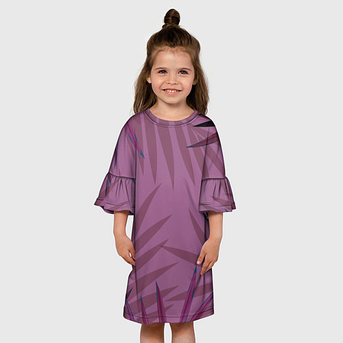 Детское платье Розовая пальма / 3D-принт – фото 3