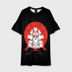 Детское платье Иллюстрация кицунэ