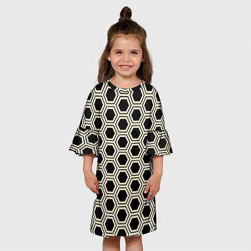 Детское платье Шестиугольная сота / 3D-принт – фото 3