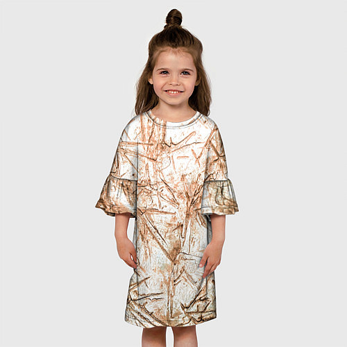 Детское платье Резкие контуры / 3D-принт – фото 3