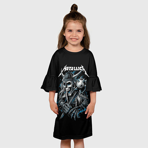 Детское платье Metallica - Викинг / 3D-принт – фото 3