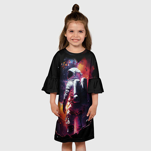 Детское платье Космонавт на неизвестной планете / 3D-принт – фото 3