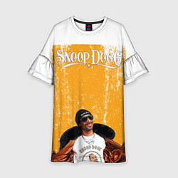 Платье клеш для девочки Американский рэппер Snoop Dogg, цвет: 3D-принт