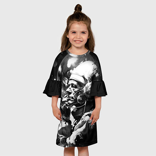Детское платье Космический мыслитель / 3D-принт – фото 3