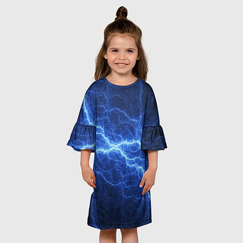 Детское платье Разряд электричества / 3D-принт – фото 3
