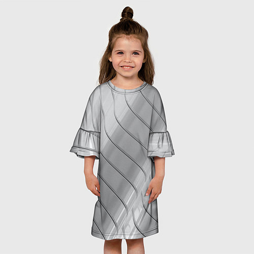 Детское платье Металлическое покрытие / 3D-принт – фото 3