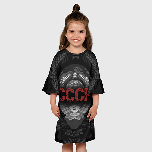 Детское платье Герб Советского союза с надписью СССР / 3D-принт – фото 3