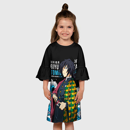 Детское платье Гиу Томиока на фоне волн / 3D-принт – фото 3