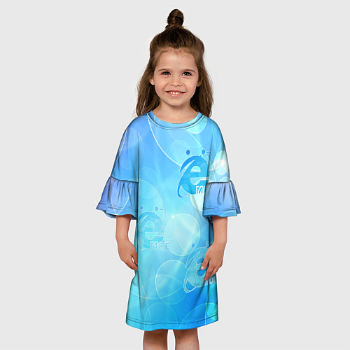 Детское платье Ё-Моё интернет эксплорер / 3D-принт – фото 3