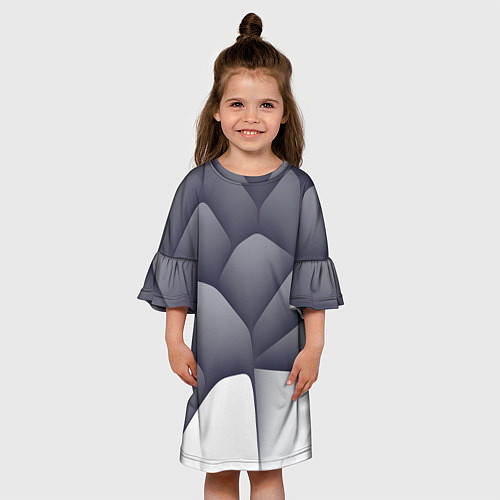 Детское платье Паттерн из гладких камней / 3D-принт – фото 3
