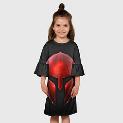 Платье клеш для девочки Red Gladiator, цвет: 3D-принт — фото 2