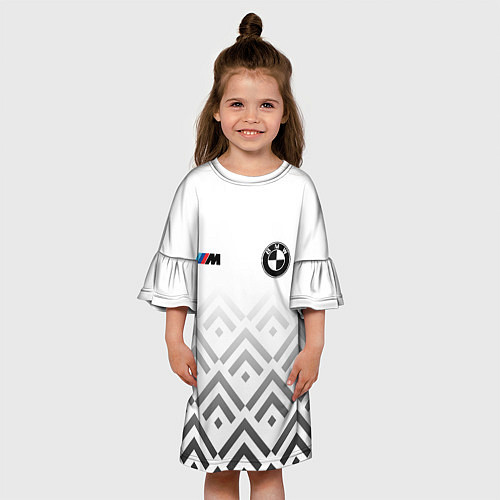 Детское платье BMW m power - белый / 3D-принт – фото 3