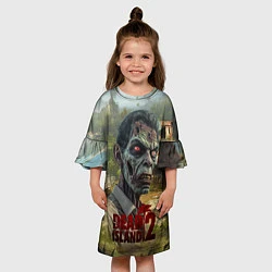 Платье клеш для девочки Zombie dead island 2, цвет: 3D-принт — фото 2