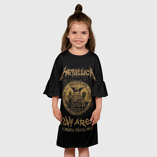 Детское платье Металлика с гербом Сан Франциско / 3D-принт – фото 3