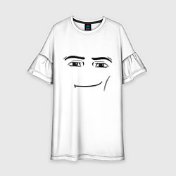 Платье клеш для девочки Одежда Man Face Roblox, цвет: 3D-принт