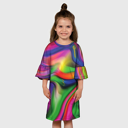 Детское платье Bright colors / 3D-принт – фото 3