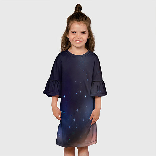 Детское платье Космическое полотно / 3D-принт – фото 3