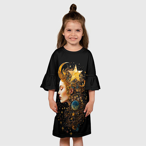 Детское платье Богиня ночи - нейросеть / 3D-принт – фото 3
