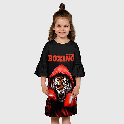 Детское платье Boxing tiger / 3D-принт – фото 3