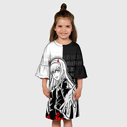 Платье клеш для девочки Зеро ту - 02, цвет: 3D-принт — фото 2
