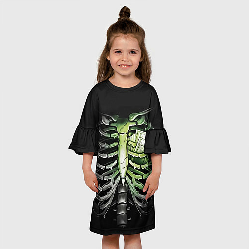 Детское платье Кошелек под сердцем / 3D-принт – фото 3