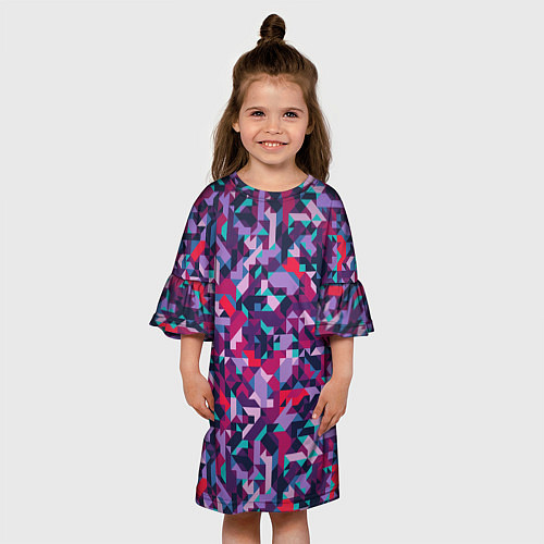 Детское платье Яркий орнамент / 3D-принт – фото 3