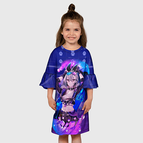 Детское платье Серебряный Волк стар рейл / 3D-принт – фото 3