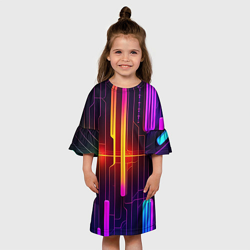 Детское платье Неонка / 3D-принт – фото 3