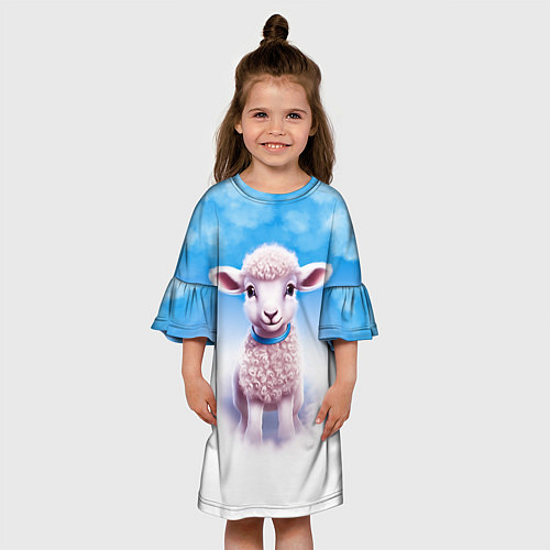 Детское платье Ягнёнок / 3D-принт – фото 3