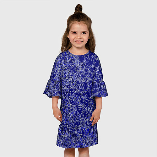 Детское платье Синий кислота / 3D-принт – фото 3