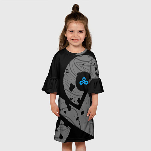 Детское платье Форма Cloud 9 black / 3D-принт – фото 3