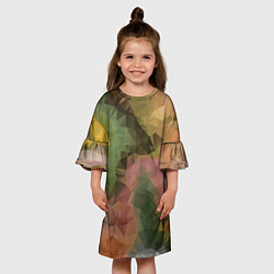 Платье клеш для девочки Абстрактный узорчик, цвет: 3D-принт — фото 2